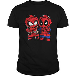 Baby Deadpool And Spiderman Shirt